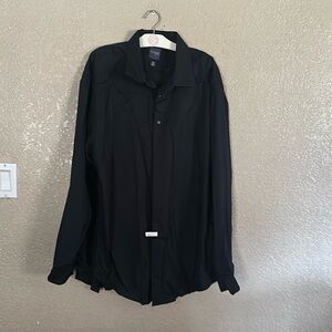 Madison slim fit XXL 18 18 1/2 black dress shirt